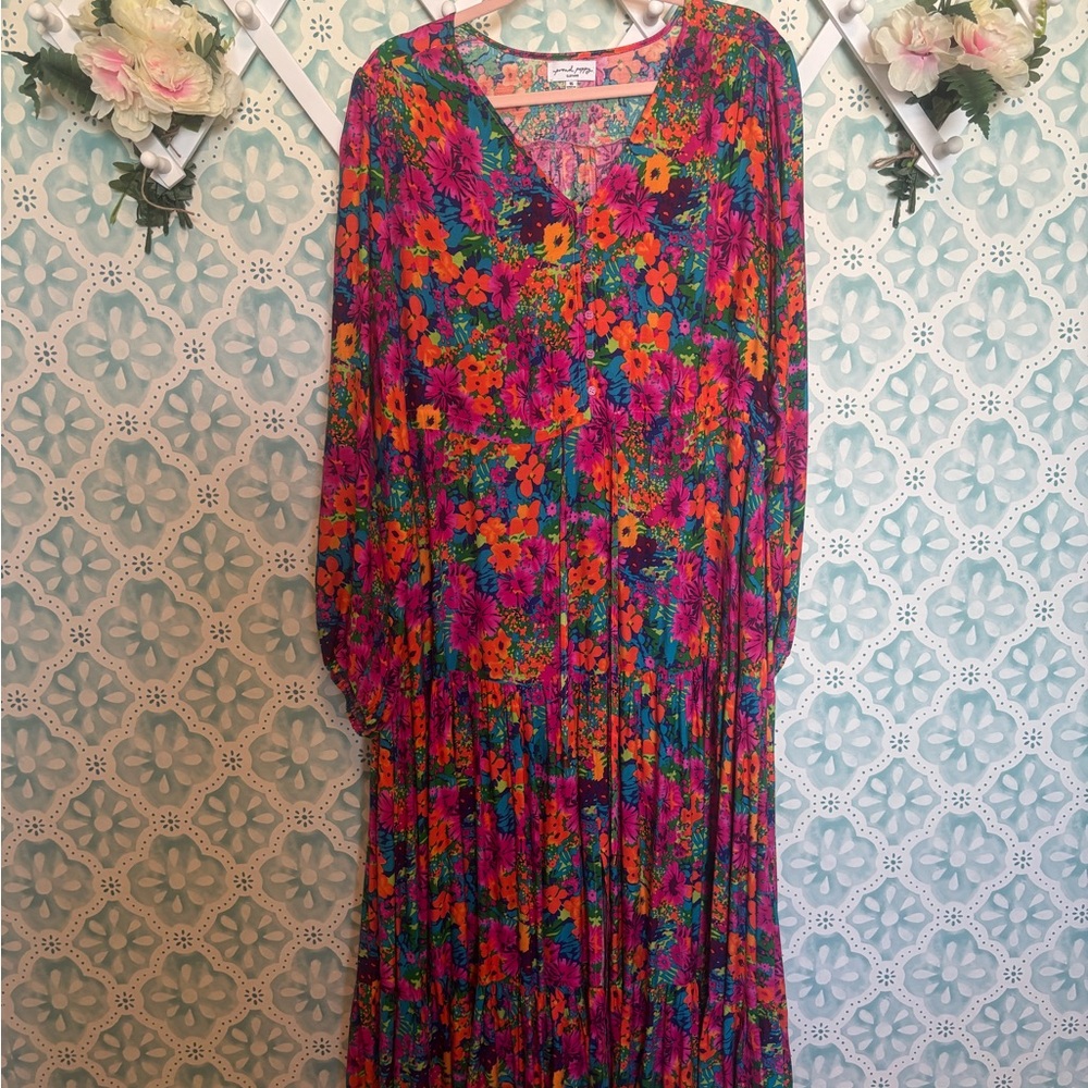 Proud poppy Floral Multicolor Maxi Dress
